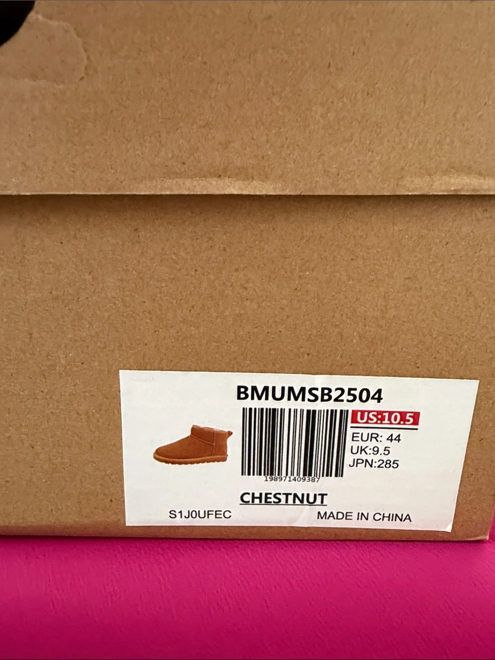 Bruno Marc’s Men's Classic Shorty Suede Winter Boots - Chestnut Brown 10.5 NWT